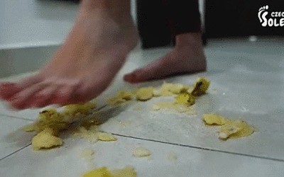 Fruit Crushing And Pov Foot Gobbling