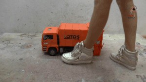 Big Truck Under Sneakers