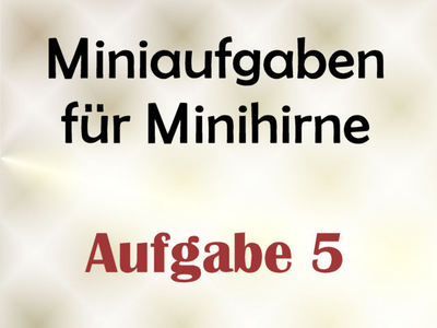 Miniaufgaben Fr Minihirne – Aufgabe 5